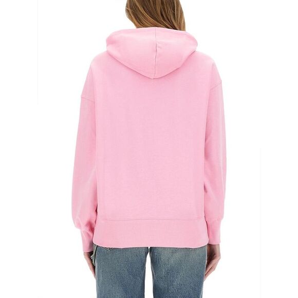MSGM Milano Logo Hoodie Women PINK Sweaters & Knitwear